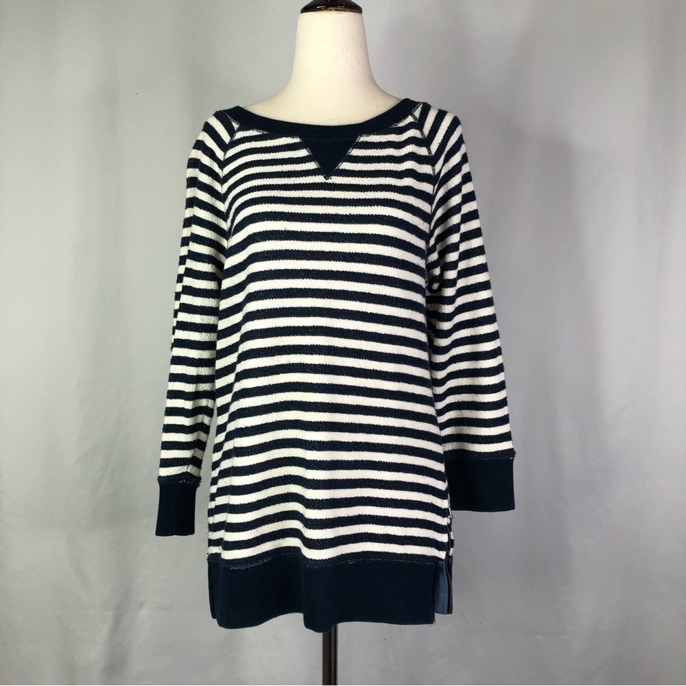 Lauren Ralph Lauren sweatshirt sailor stripe inside out french terry S